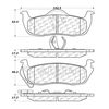 Centric Parts CTEK Brake Pads, 102.10870 102.10870